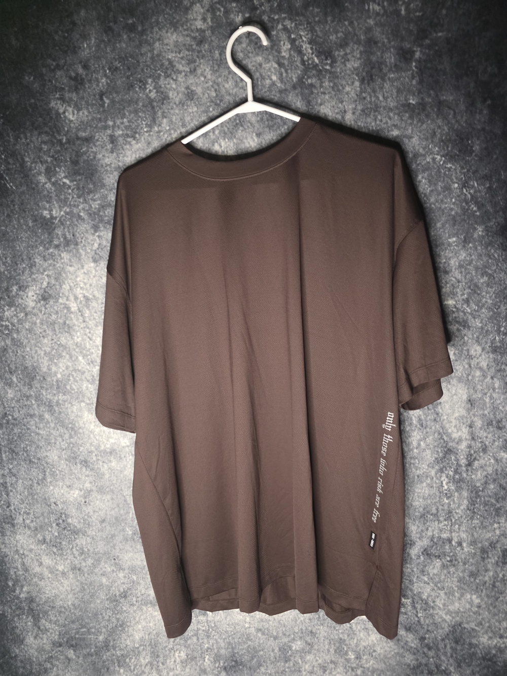 ASRV Brown Oversized Crew Neck Tee